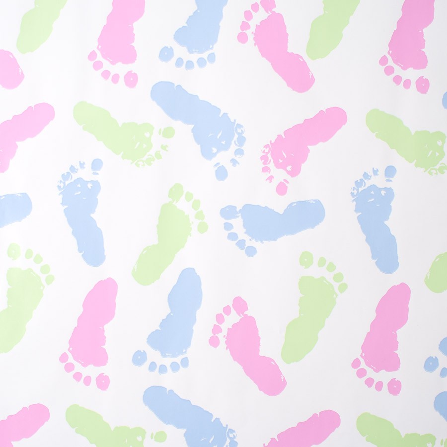 Baby Footprints Roll Wrap