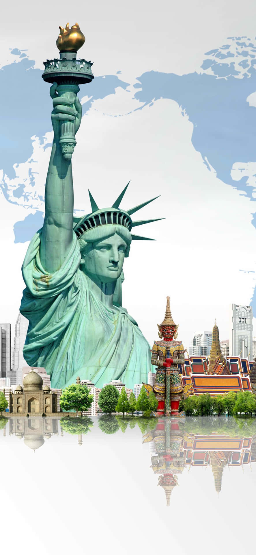 Enjoy The Skyline Of New York City With Sleek iPhone X Wallpaper