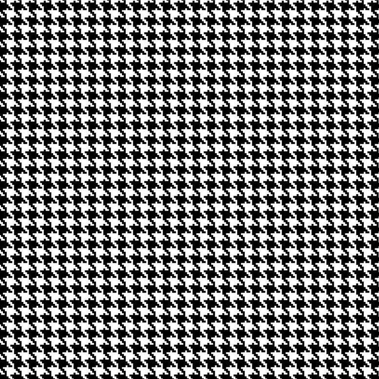 Houndstooth Digital Pixel Bit Black And White Traditional Printables