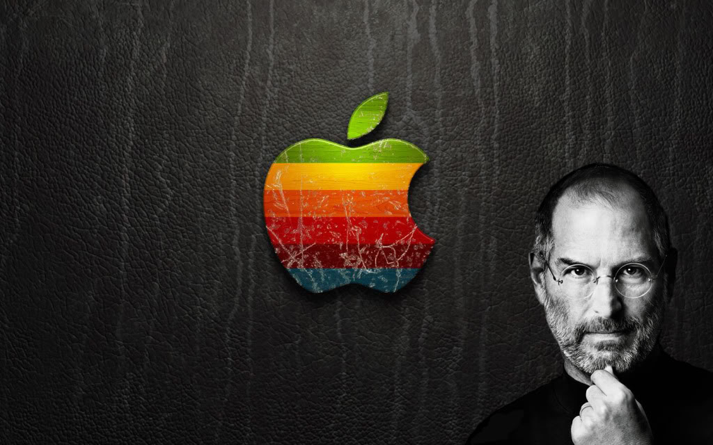 Steve Jobs Apple Logo Wallpaper