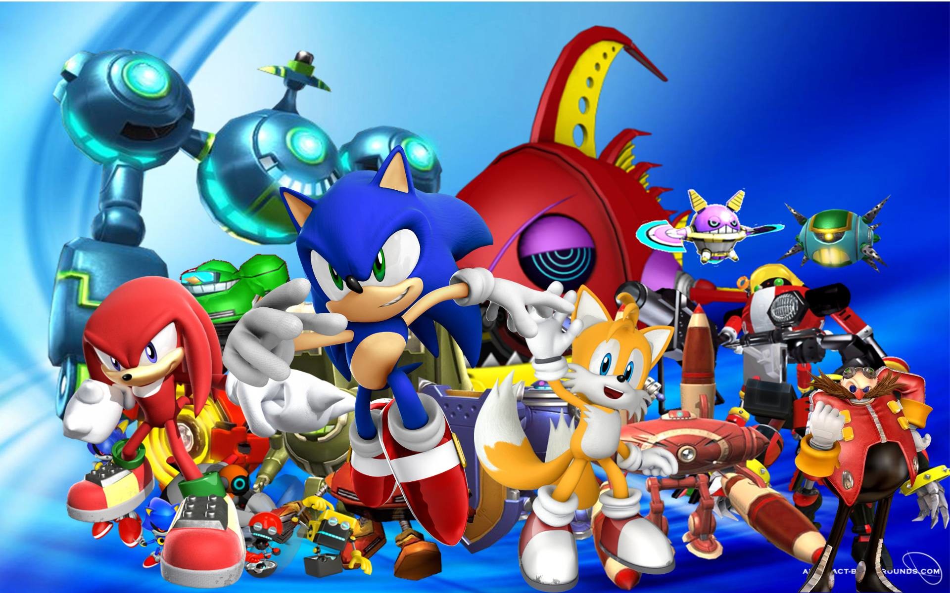 Sonic the Hedgehog and Friends Wallpaper