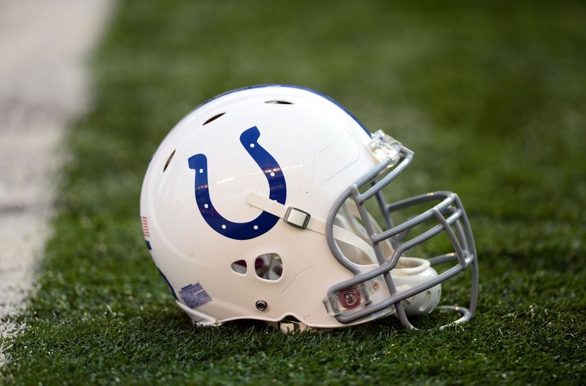 Aug Cincinnati Oh Usa Indianapolis Colts Helmet On The