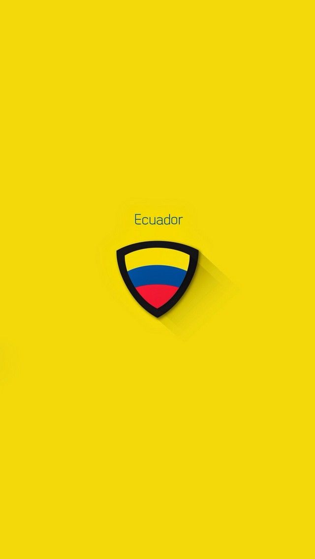 Fifa World Cup Shield Ecuador Football Flat Minimal iPhone