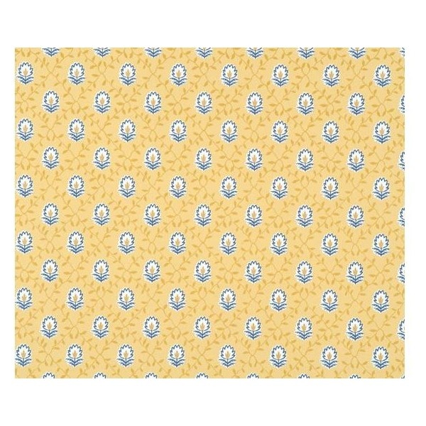 Blue Gold Wallpaper French Country Pierre Deux Found On Polyvore