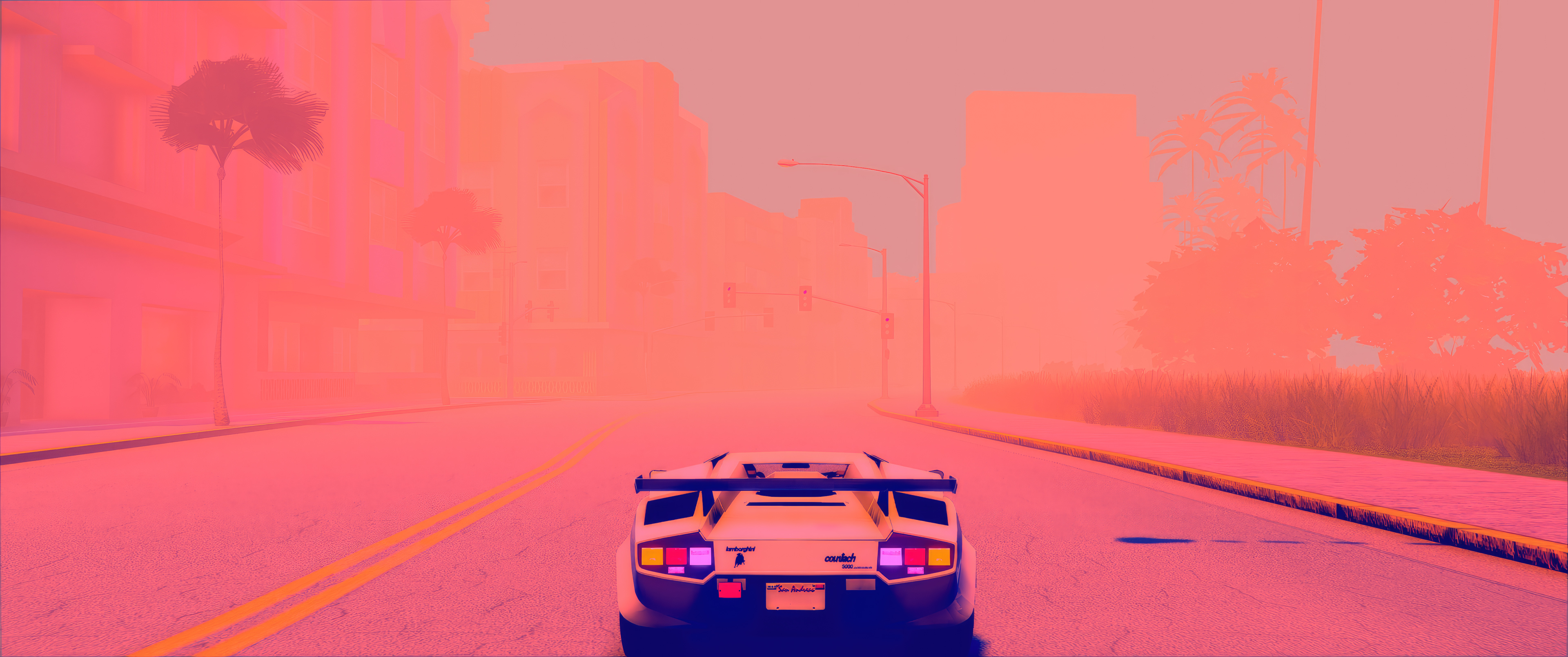 Grand Theft Auto V Lamborghini Countach Wallpaper HD Games 4k Image