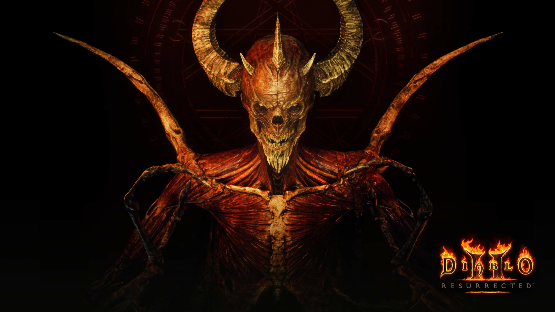 Diablo Ii Resurrected HD Wallpaper Fiery Demon Lord