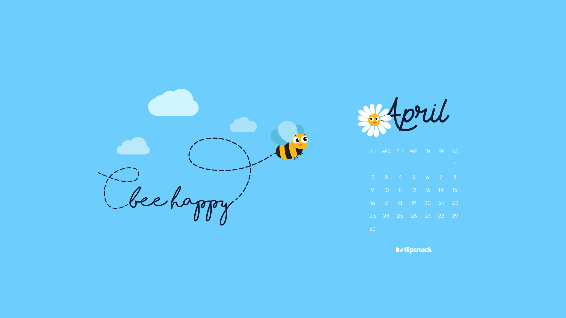 Bie April Wallpaper Calendar Desktop Background