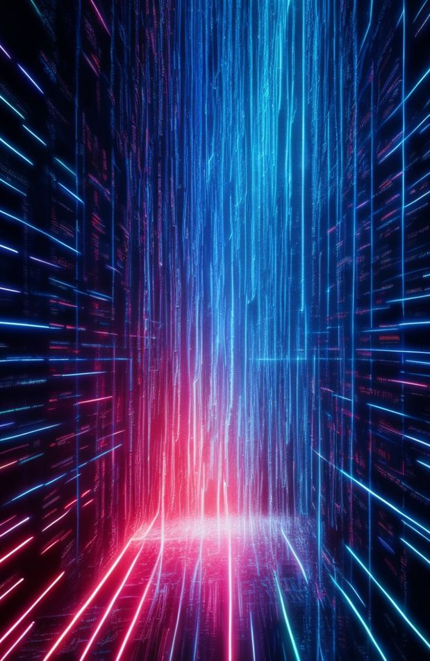 Blue Matrix Code Wallpaper Live