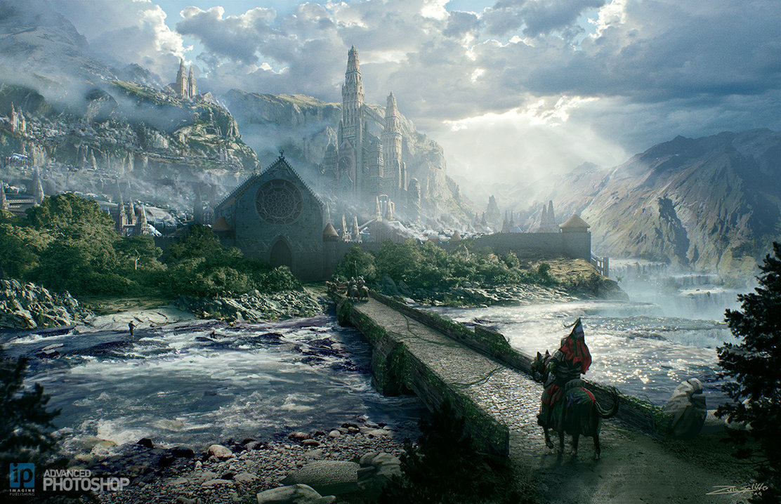 Epic Fantasy Landscape Concept By Zulusplitter