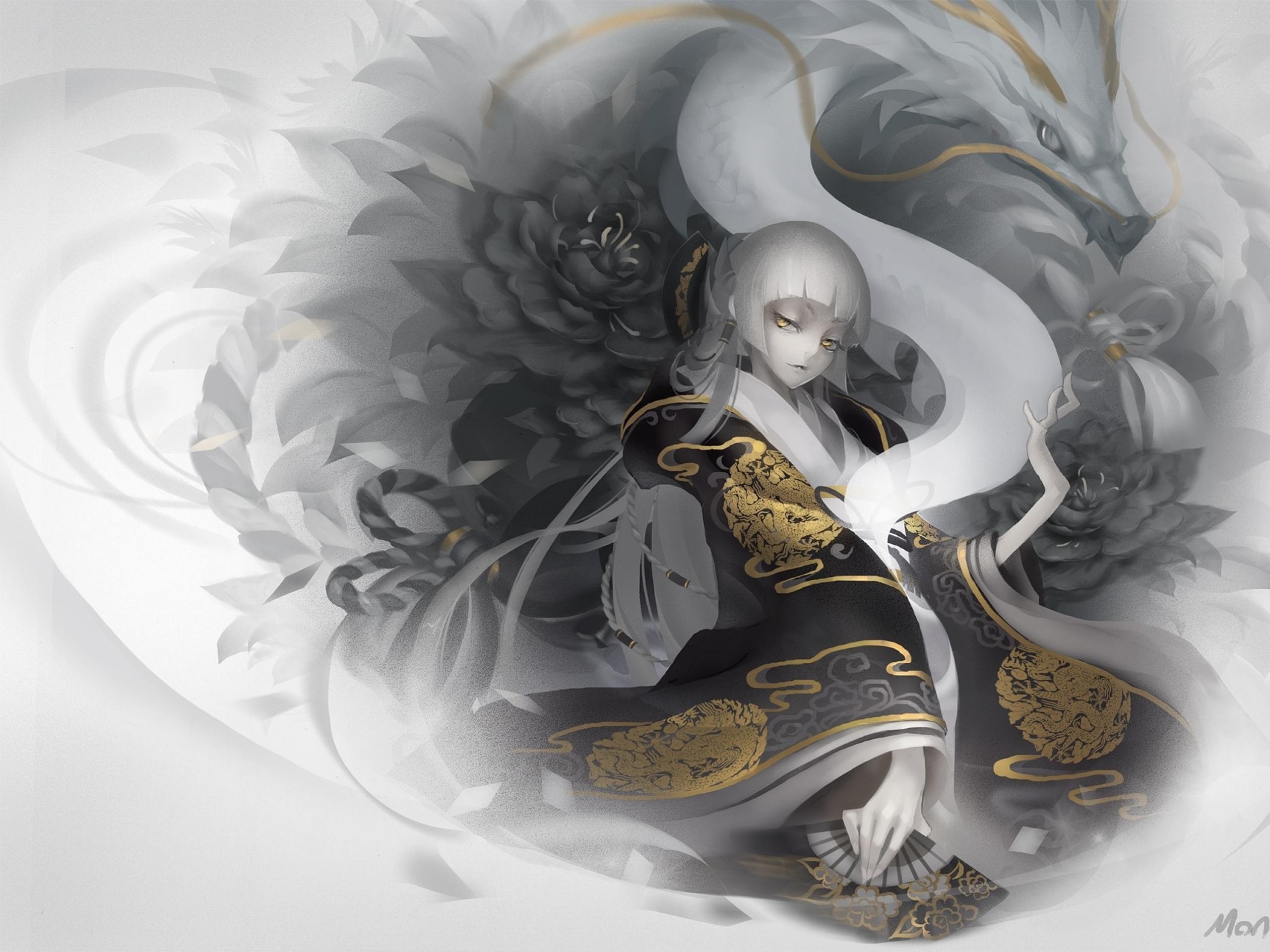 Anime Dragon Spirit HD Wallpaper