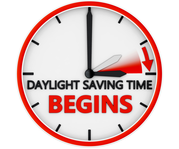 Daylight Savings Time Begins March