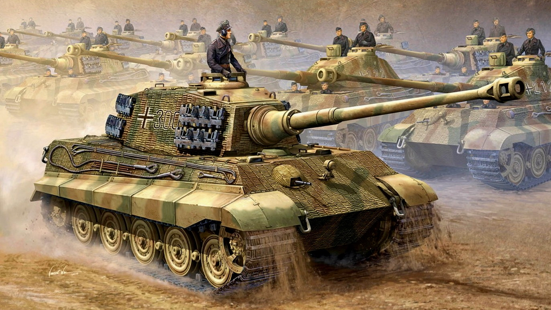 King Tiger Tank Wallpaper On