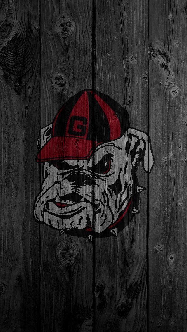 iPhone Wallpaper Wood Bulldog