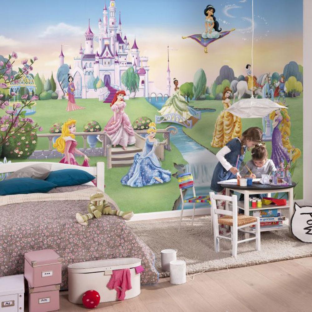 Disney Princess Castle Large Photo Wall Mural Room Decor Wallpaper