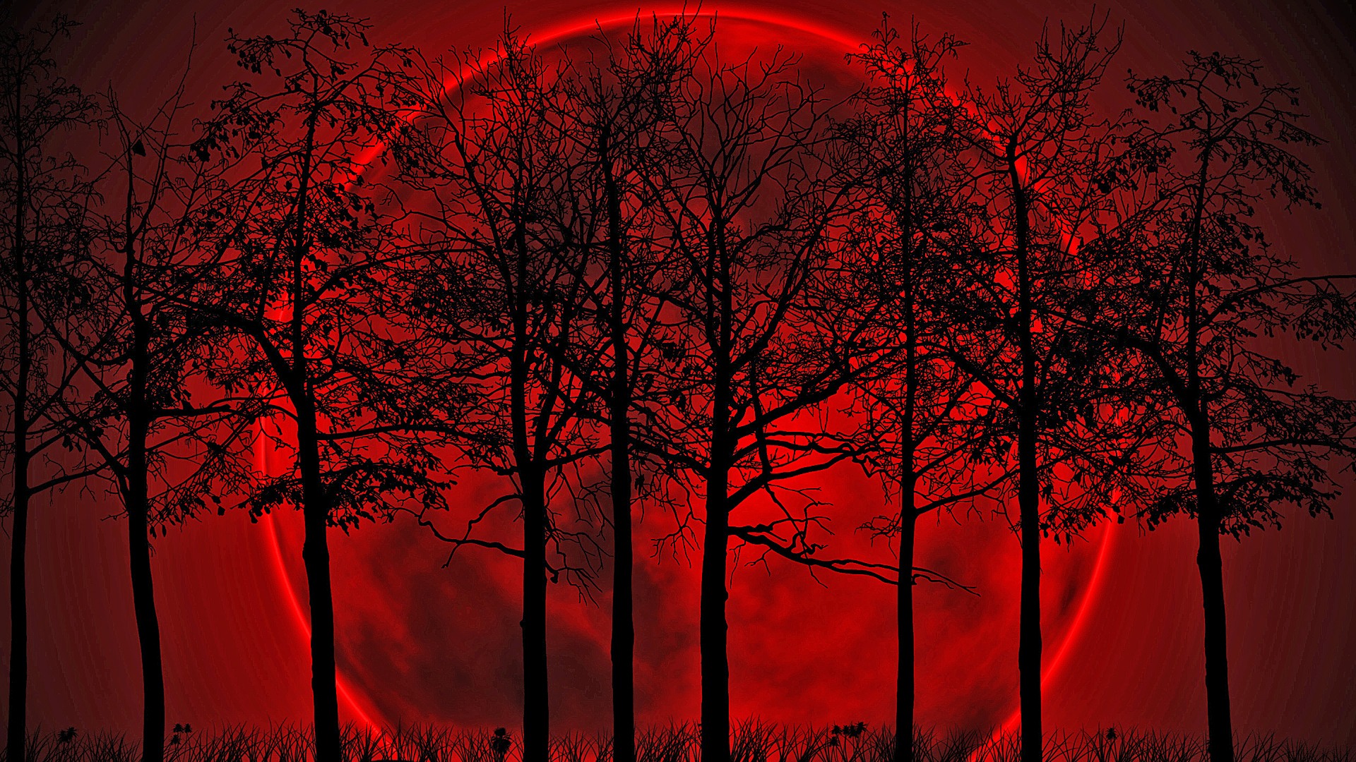 Blood Moon Desktop Wallpaper