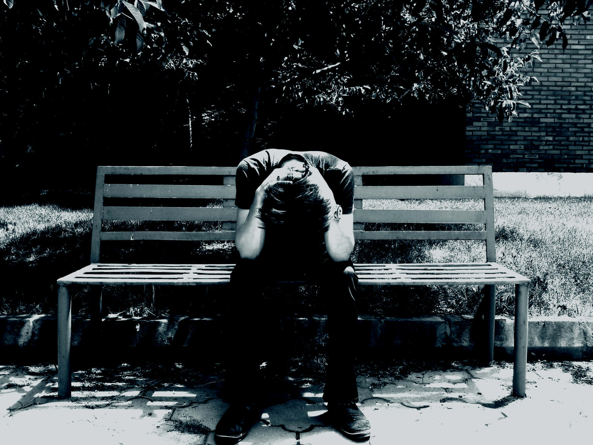 Sad Boy Background Wallpaper