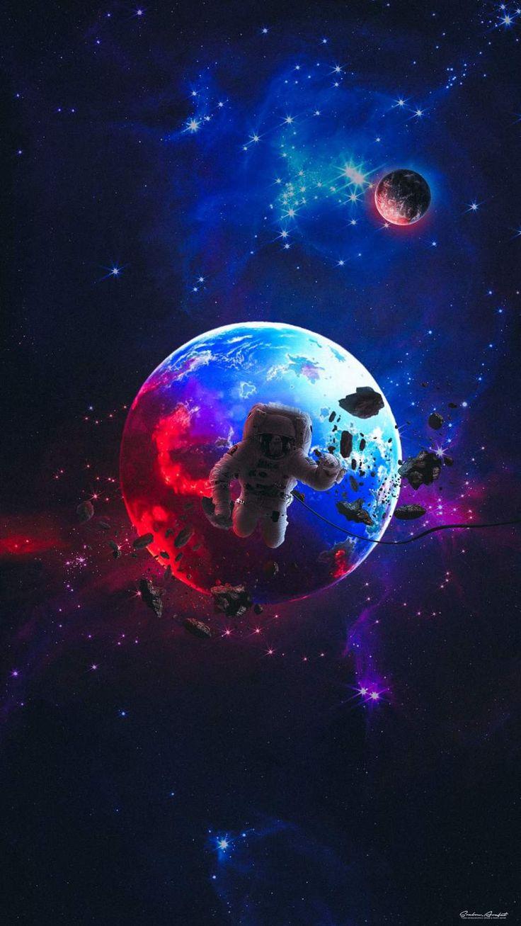 Astronaut In Space iPhone Wallpaper Cool