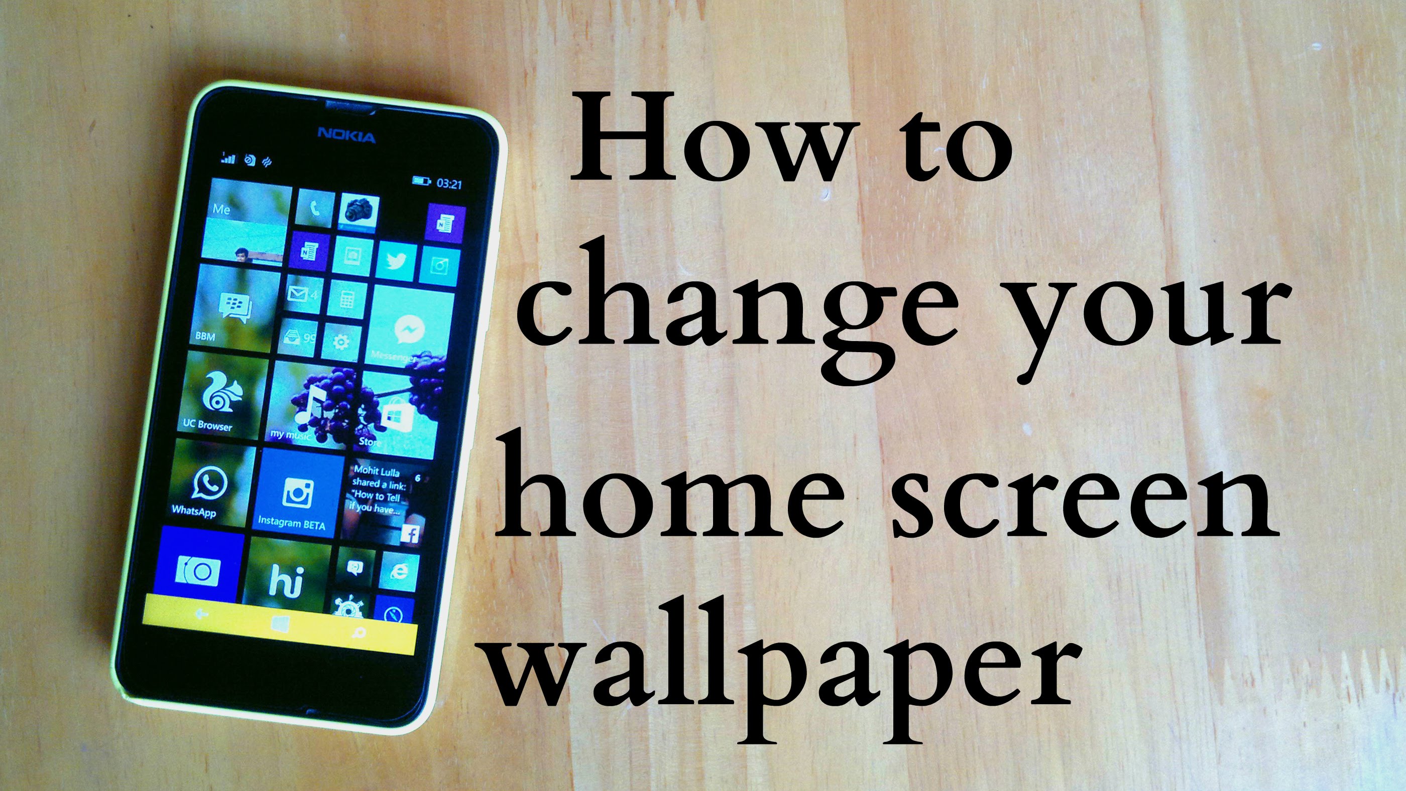 Free Download How To Change The Home Screen Wallpaper And Enable The HD