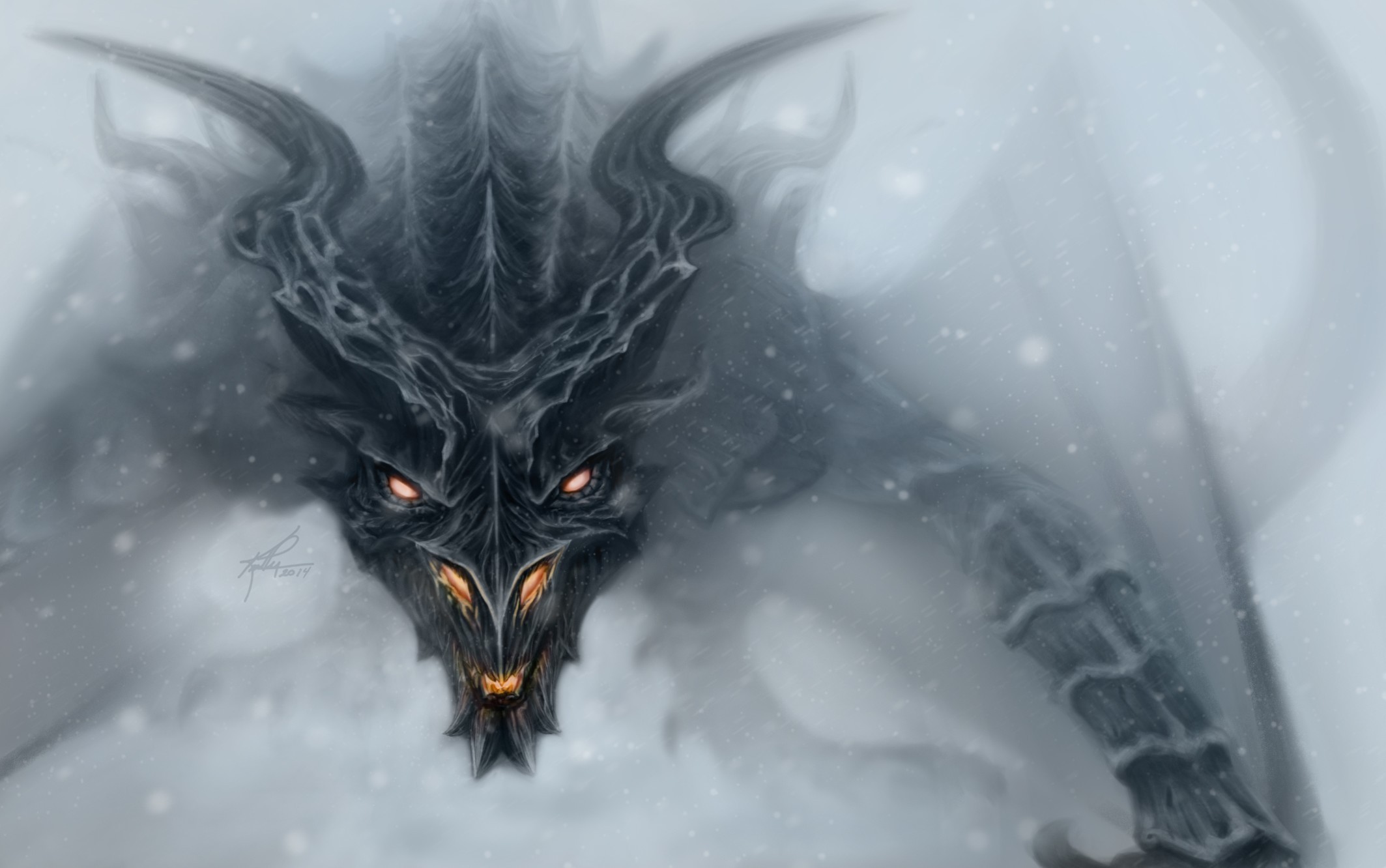 Wallpaper The Elder Scrolls V Skyrim Dragon S Eyes