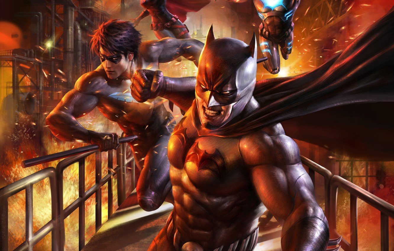 Wallpaper Batman factory Batwoman Nightwing Bad Blood DC 1332x850
