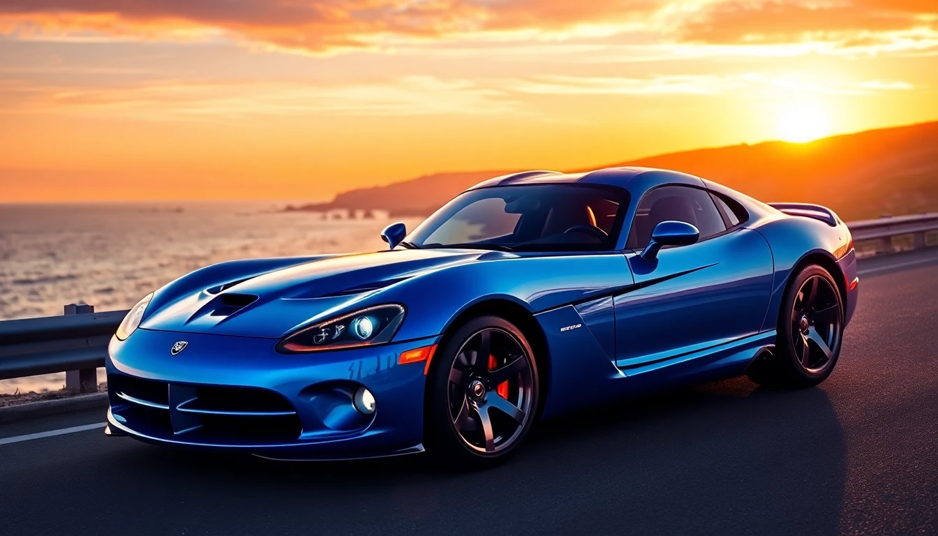 Blue Dodge Viper Wallpaper