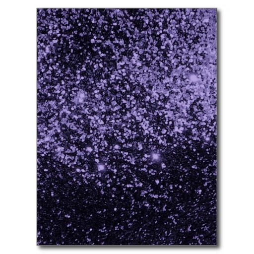 Royal Purple Black Sparkle Glitter Background Par Postcard