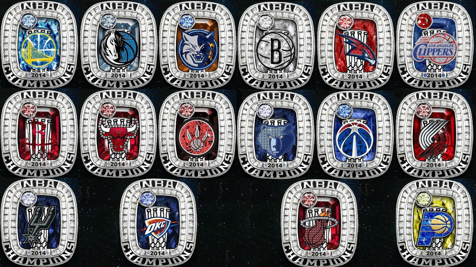 The Nba Tweeted Out Championship Rings For Each Team