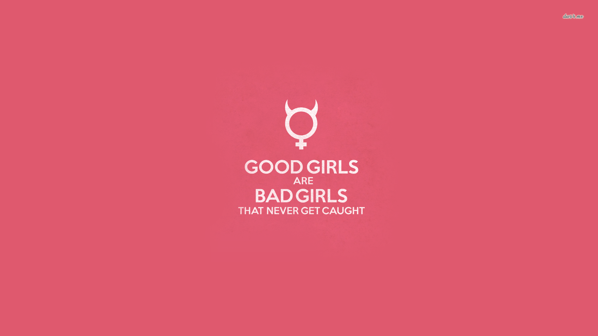Good Vs Bad Girls Wallpaper Typography