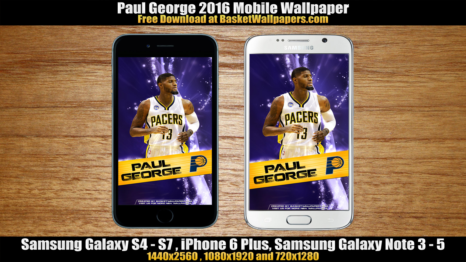 Paul George Indiana Pacers 2016 Mobile Wallpaper Basketball 1920x1080
