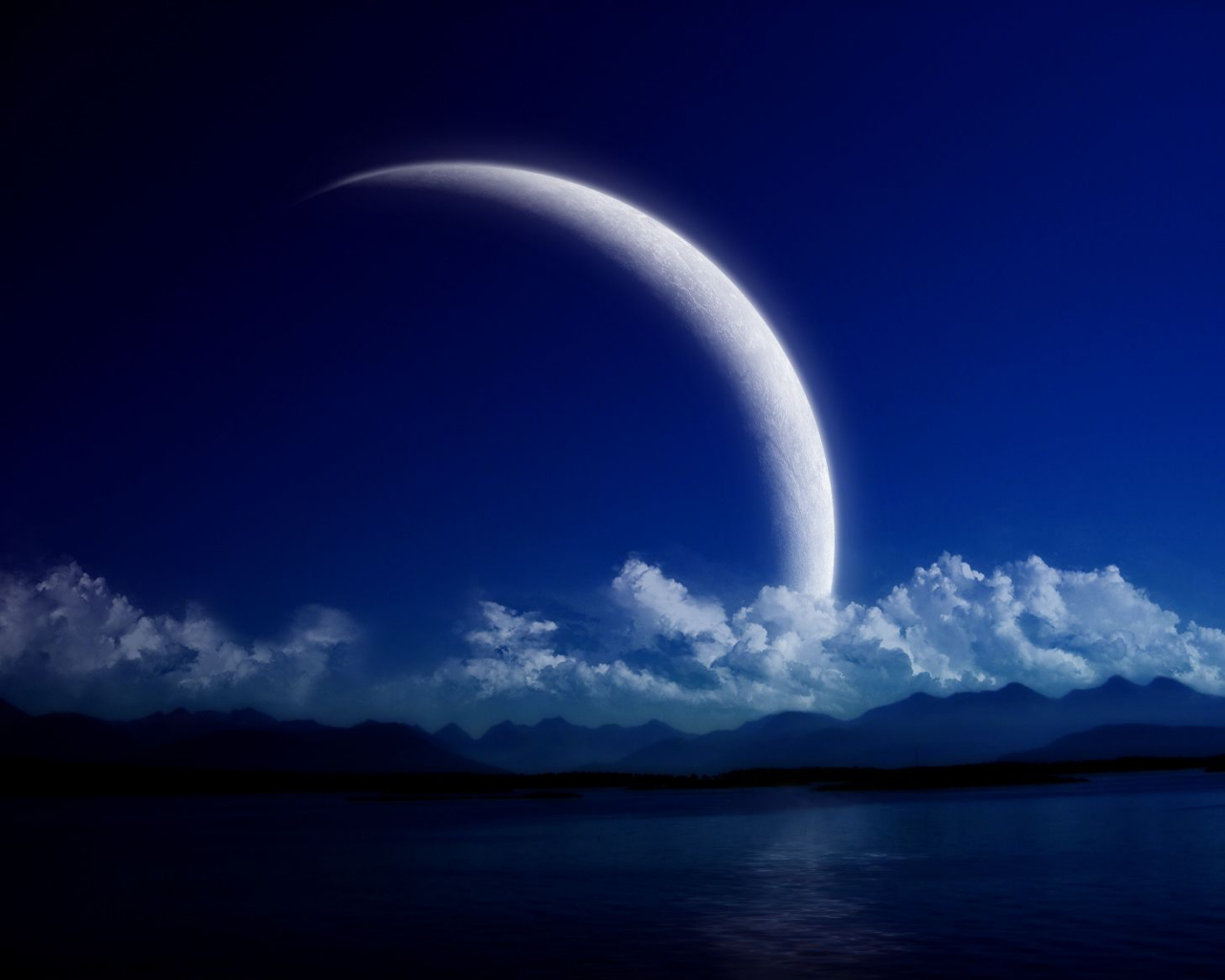 Very Big Moon Wallpaper And Image Pictures Photos