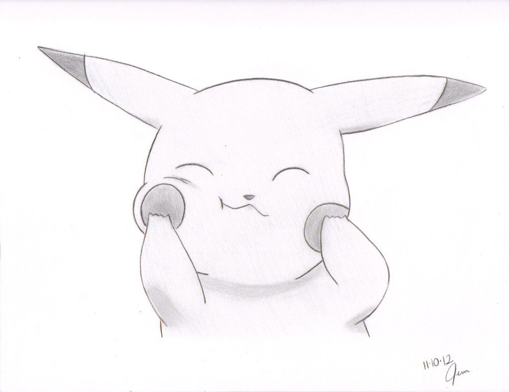 Cute Chibi Pikachu Pokémon Coloring Page  Easy Drawing Guides