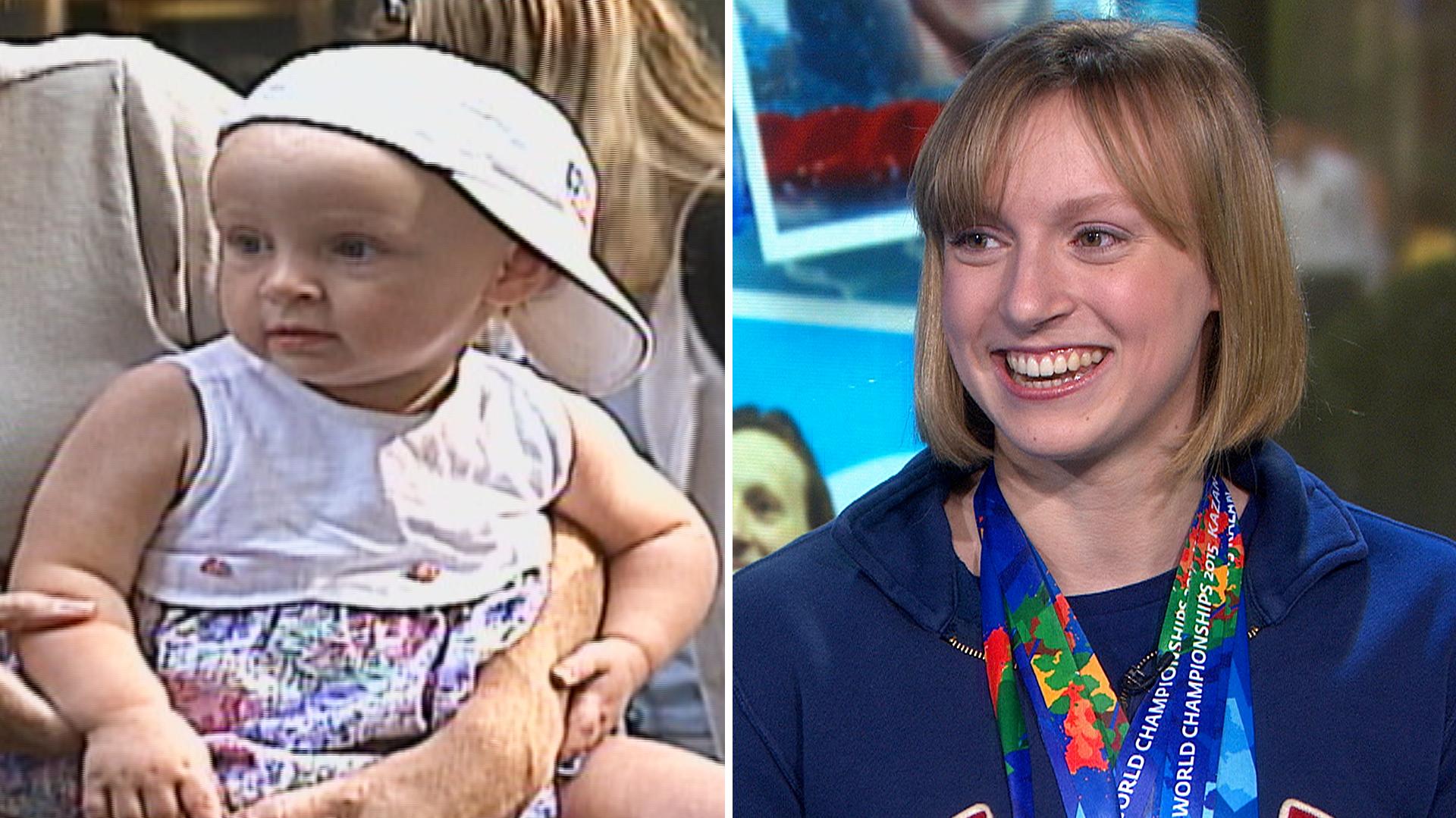Olympic Swimmer Katie Ledecky Gives Advice To Girls Meets Fans On