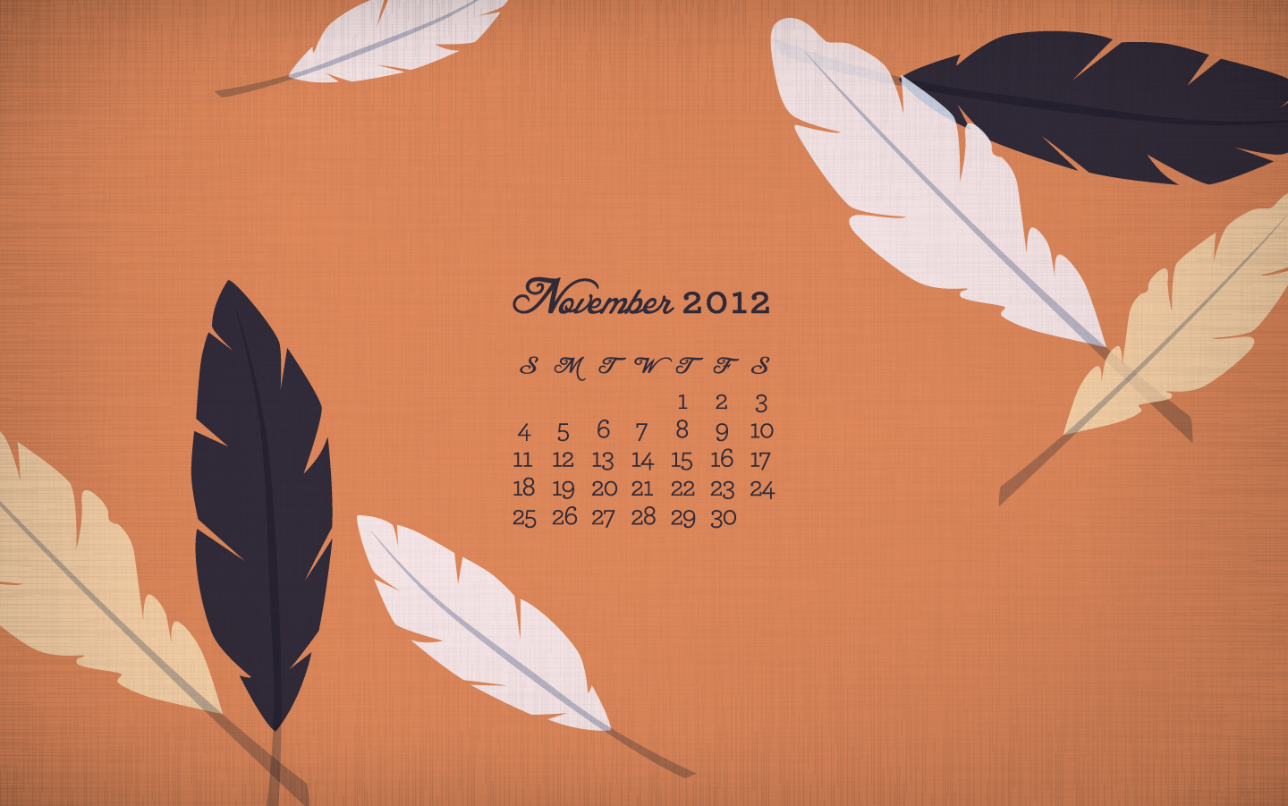 November 2012 Calendar Wallpaper   Sarah Hearts