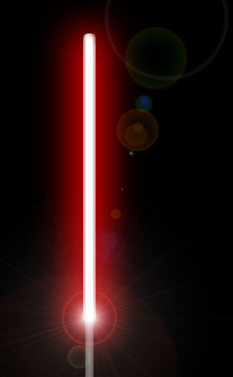 Red Lightsaber Experiment By Darthskygirl