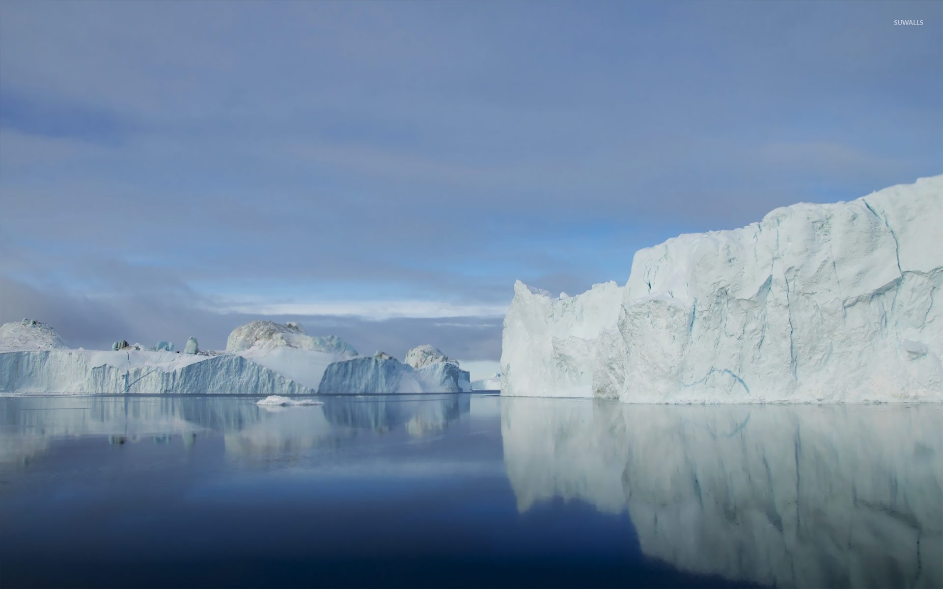 Icebergs Wallpaper Nature