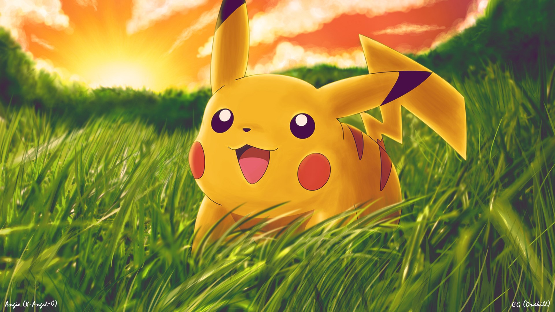 Pikachu Pokemon Cartoon HD Wallpaper