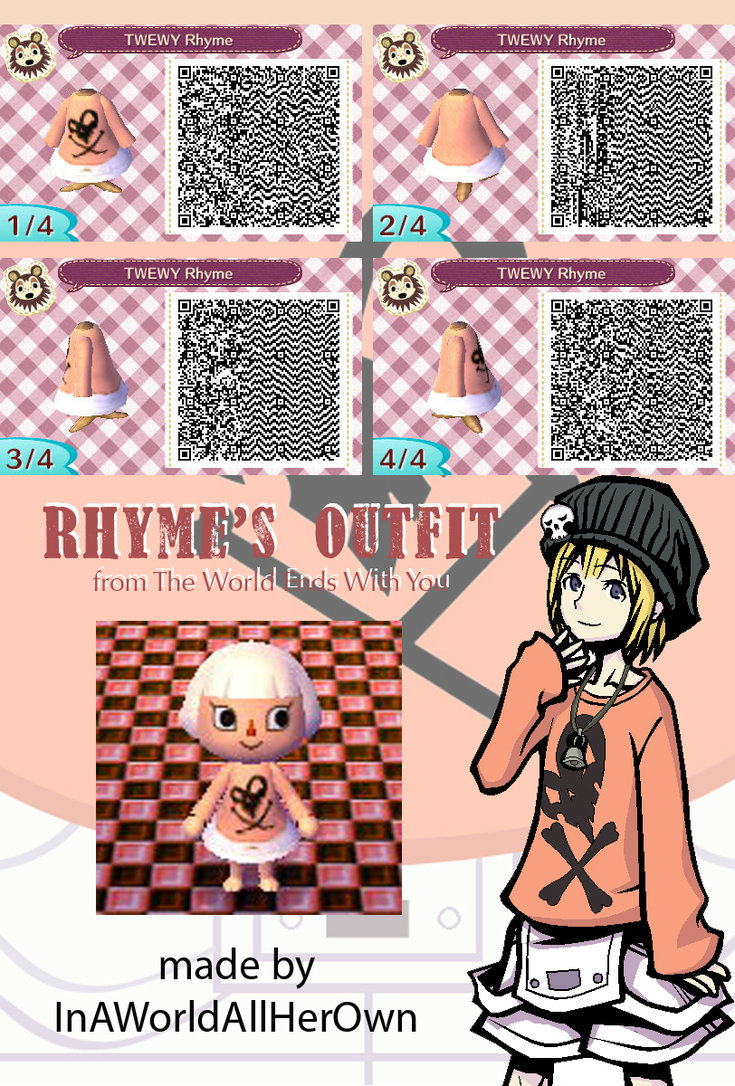 Animal Crossing Qr Code Rhyme S Outfit By Inaworldallherown On