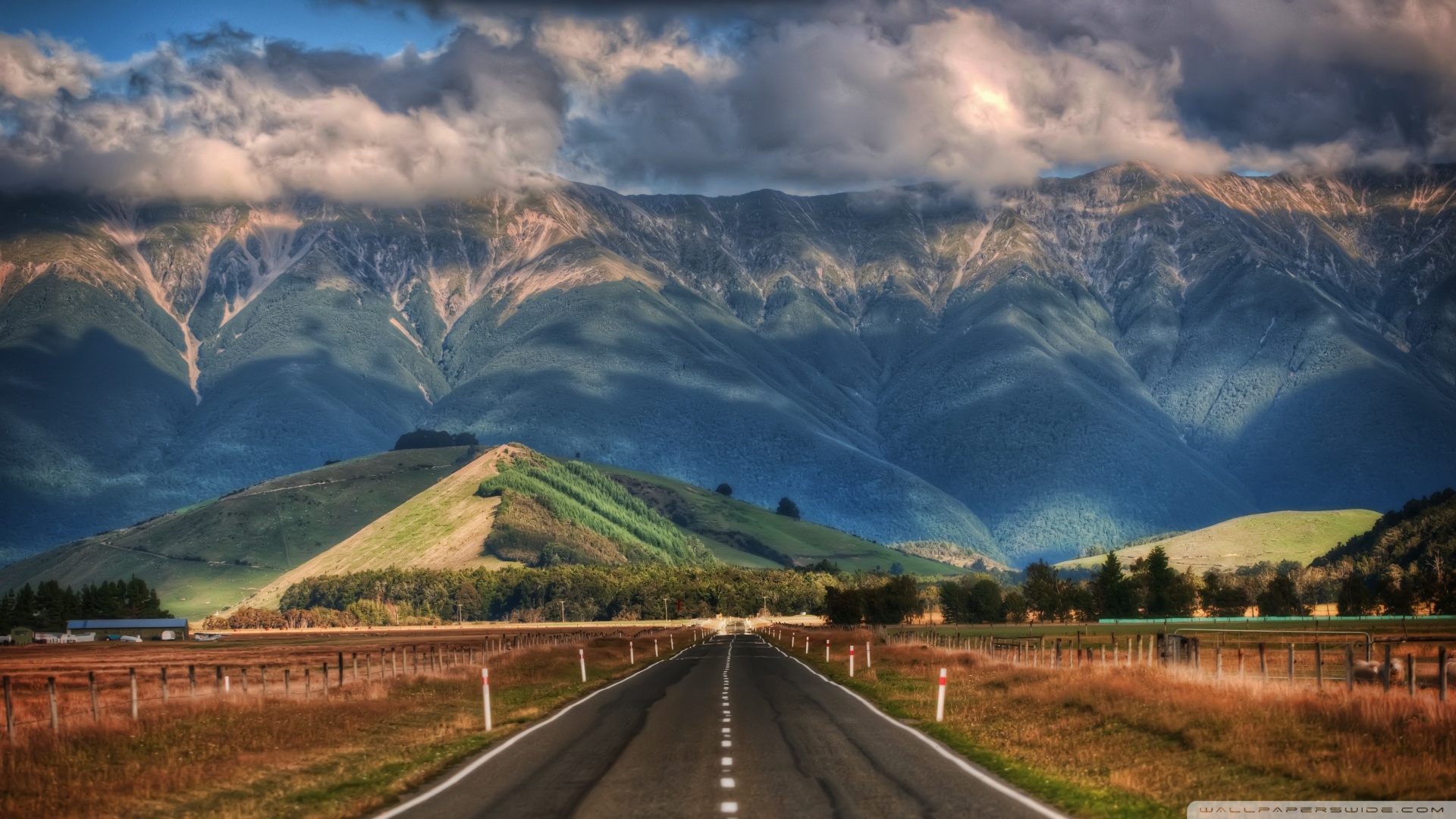 Road In New Zealand Wallpaper