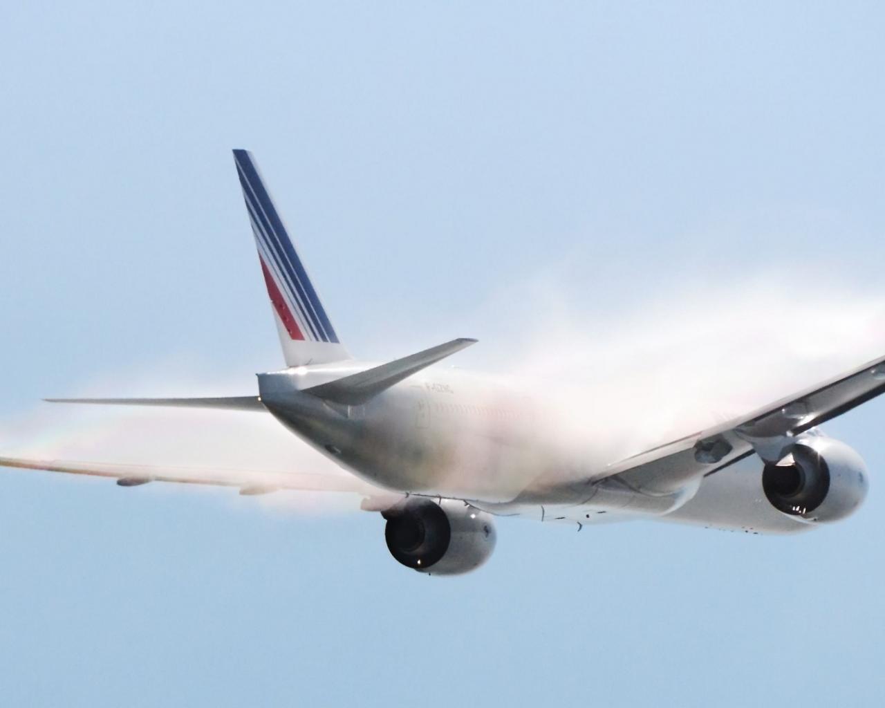 Aircraft Boeing Condensation Aviation Air France Wallpaper