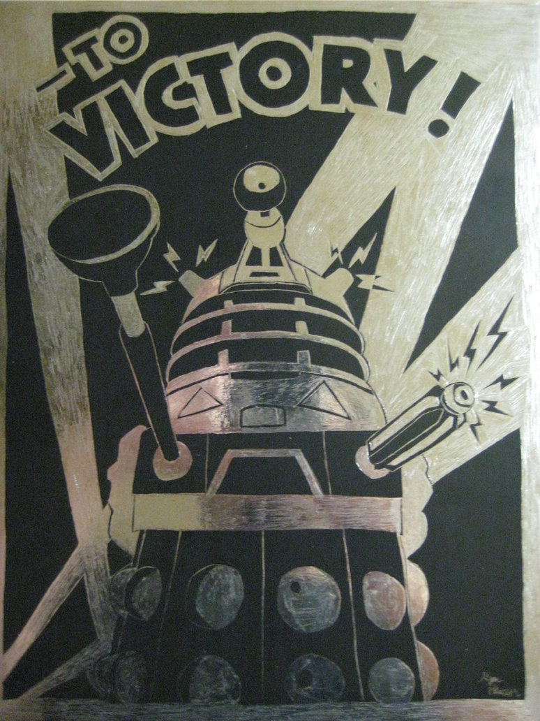 To Victory Dalek Poster By Bond Of Blood