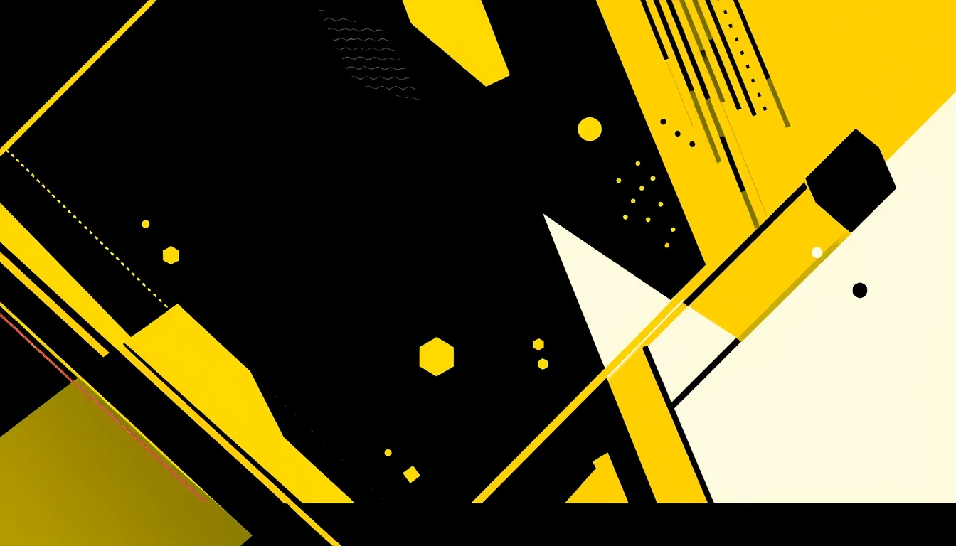 Black And Yellow Hd Wallpaper