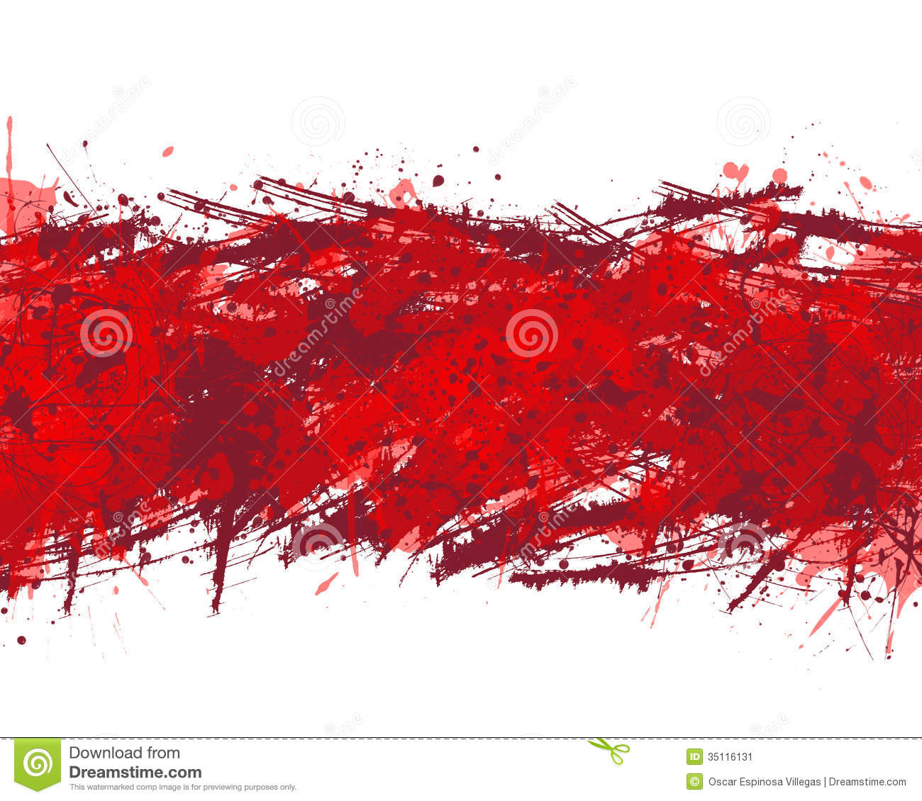 Red Paint Splatter Background Splash