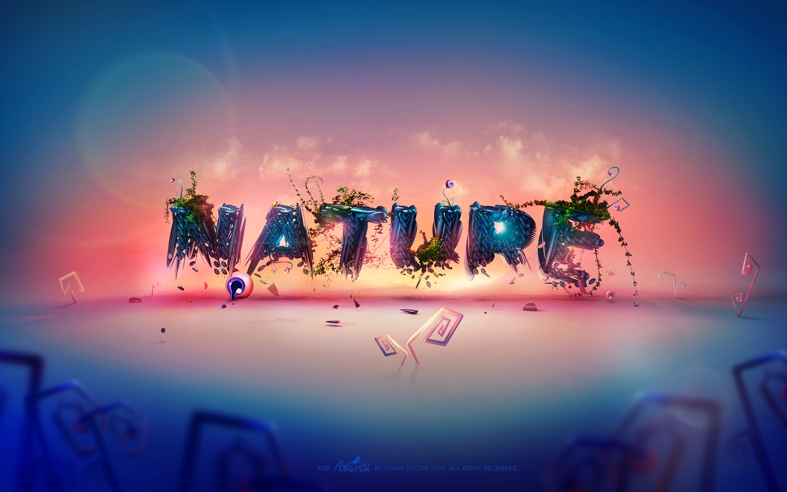 Nature Typography Wallpaper HD