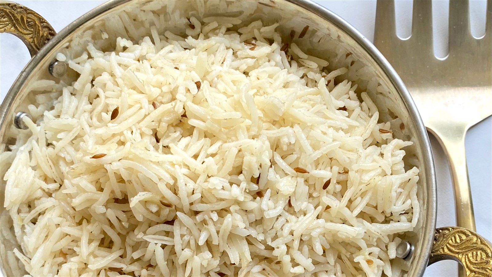Cumin Infused Basmati Rice Pat Cooks