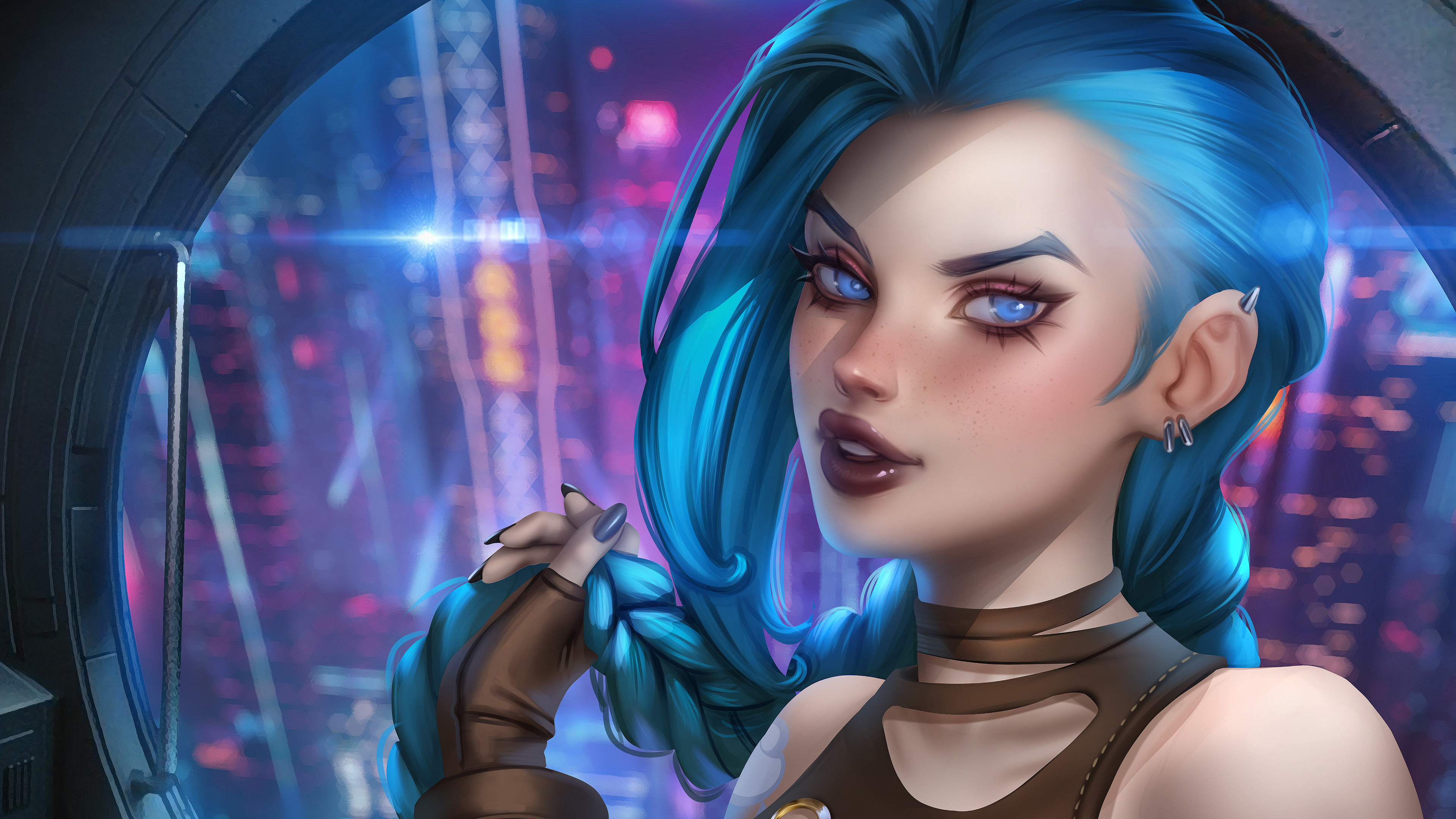 Arcane Jinx 4k Wallpaper