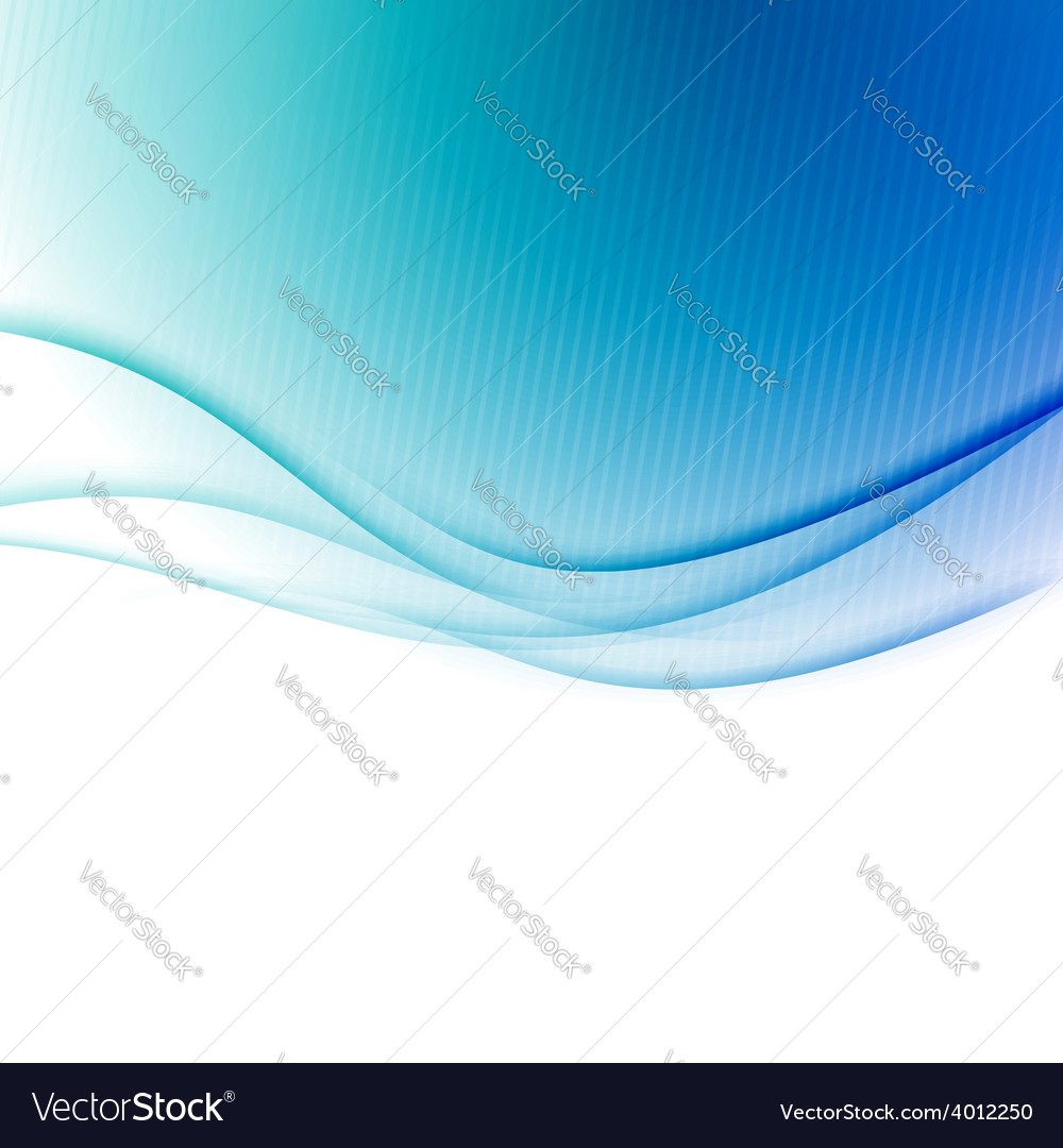 Blue Swoosh Border Wave Folder Background Vector Image