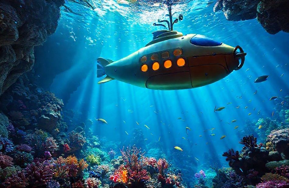 Disney Nautilus Submarine Wallpaper