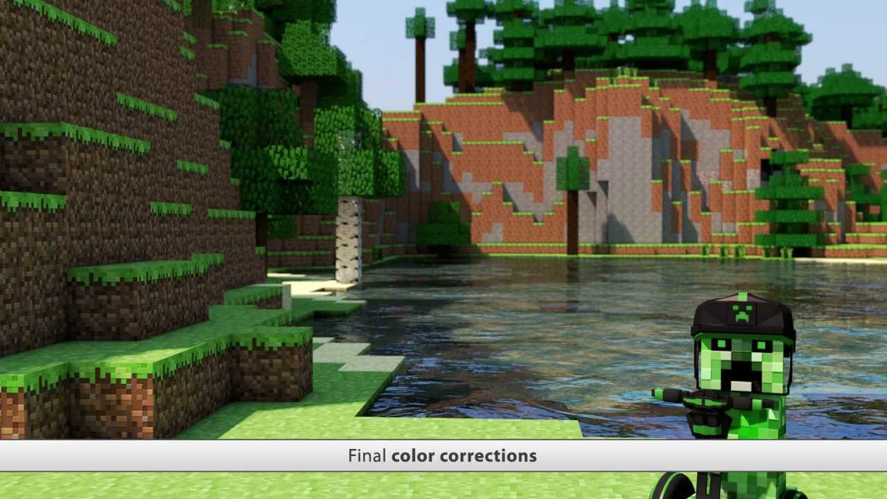 animated minecraft home screen