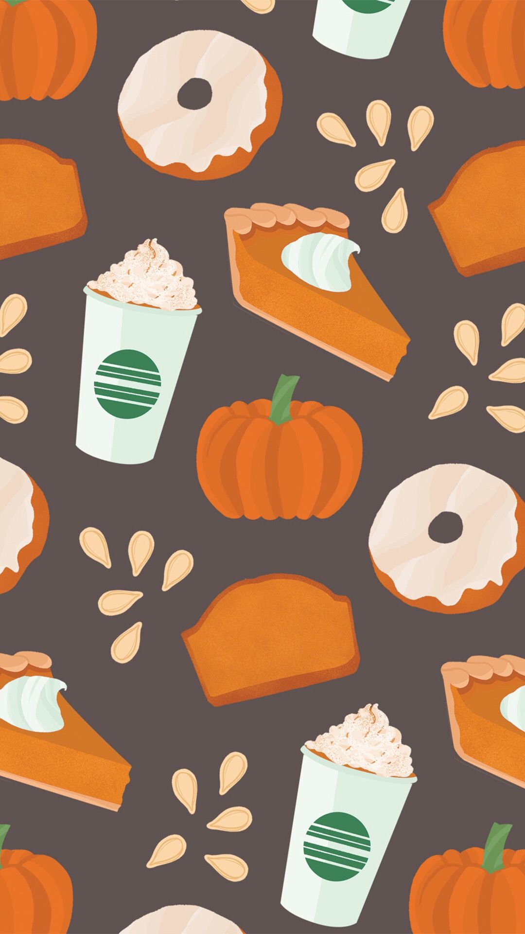 Fall Starbucks Pumpkin Spice iPhone Background Wallpaper Home