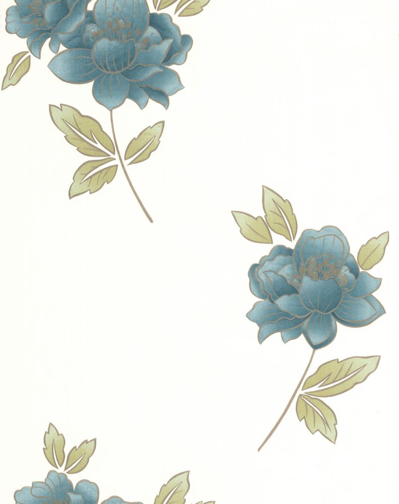 Free download Graham Brown Lulu Teal Wallpaper Sample The Home Depot